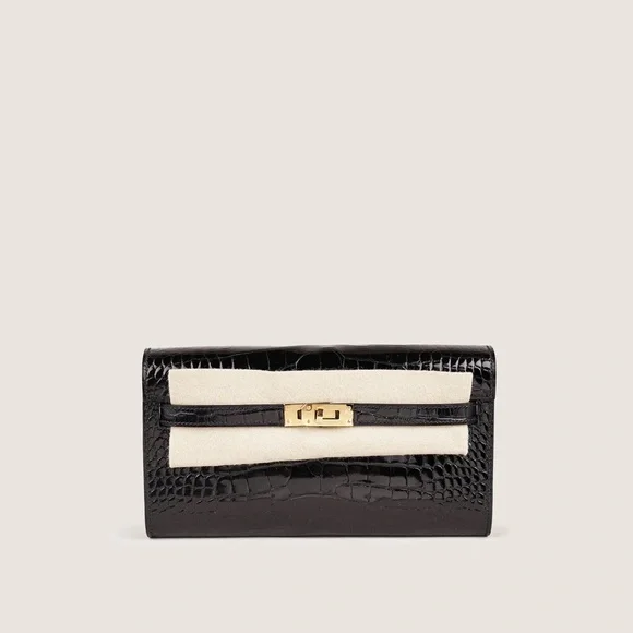 Hermes Black alligator Clutch - Picture 1 of 9